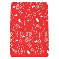 Moon Red Rocket Space Flap Covers (s)  by Mariart