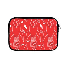 Moon Red Rocket Space Apple Ipad Mini Zipper Cases by Mariart