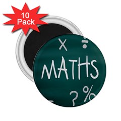 Maths School Multiplication Additional Shares 2 25  Magnets (10 Pack) 