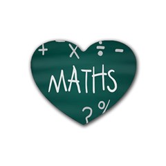 Maths School Multiplication Additional Shares Heart Coaster (4 Pack) 