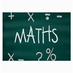 Maths School Multiplication Additional Shares Large Glasses Cloth (2-Side) Front