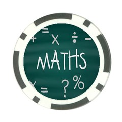 Maths School Multiplication Additional Shares Poker Chip Card Guard by Mariart