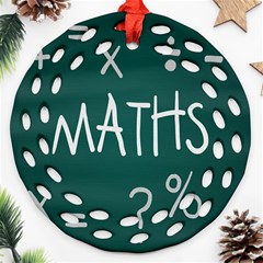 Maths School Multiplication Additional Shares Ornament (round Filigree) by Mariart