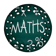 Maths School Multiplication Additional Shares Round Filigree Ornament (two Sides) by Mariart