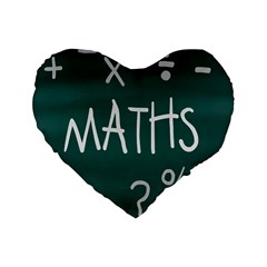 Maths School Multiplication Additional Shares Standard 16  Premium Heart Shape Cushions by Mariart