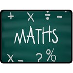 Maths School Multiplication Additional Shares Double Sided Fleece Blanket (Large)  80 x60  Blanket Back