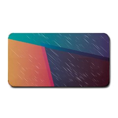 Modern Minimalist Abstract Colorful Vintage Adobe Illustrator Blue Red Orange Pink Purple Rainbow Medium Bar Mats by Mariart