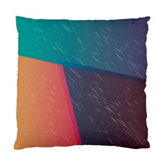 Modern Minimalist Abstract Colorful Vintage Adobe Illustrator Blue Red Orange Pink Purple Rainbow Standard Cushion Case (one Side) by Mariart