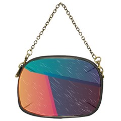 Modern Minimalist Abstract Colorful Vintage Adobe Illustrator Blue Red Orange Pink Purple Rainbow Chain Purses (two Sides)  by Mariart