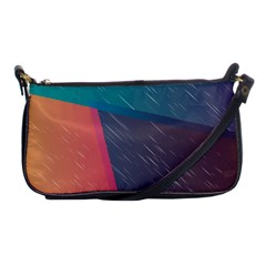 Modern Minimalist Abstract Colorful Vintage Adobe Illustrator Blue Red Orange Pink Purple Rainbow Shoulder Clutch Bags by Mariart