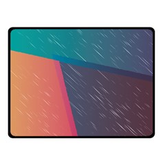 Modern Minimalist Abstract Colorful Vintage Adobe Illustrator Blue Red Orange Pink Purple Rainbow Fleece Blanket (small)