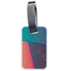 Modern Minimalist Abstract Colorful Vintage Adobe Illustrator Blue Red Orange Pink Purple Rainbow Luggage Tags (two Sides) by Mariart