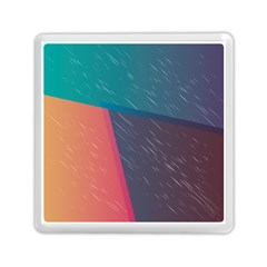 Modern Minimalist Abstract Colorful Vintage Adobe Illustrator Blue Red Orange Pink Purple Rainbow Memory Card Reader (square)  by Mariart