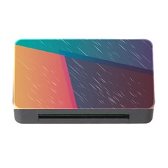 Modern Minimalist Abstract Colorful Vintage Adobe Illustrator Blue Red Orange Pink Purple Rainbow Memory Card Reader With Cf by Mariart