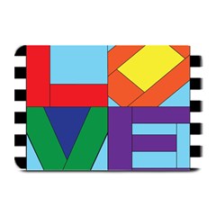 Rainbow Love Plate Mats by Mariart