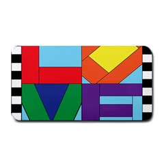 Rainbow Love Medium Bar Mats by Mariart