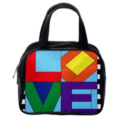 Rainbow Love Classic Handbags (one Side) by Mariart