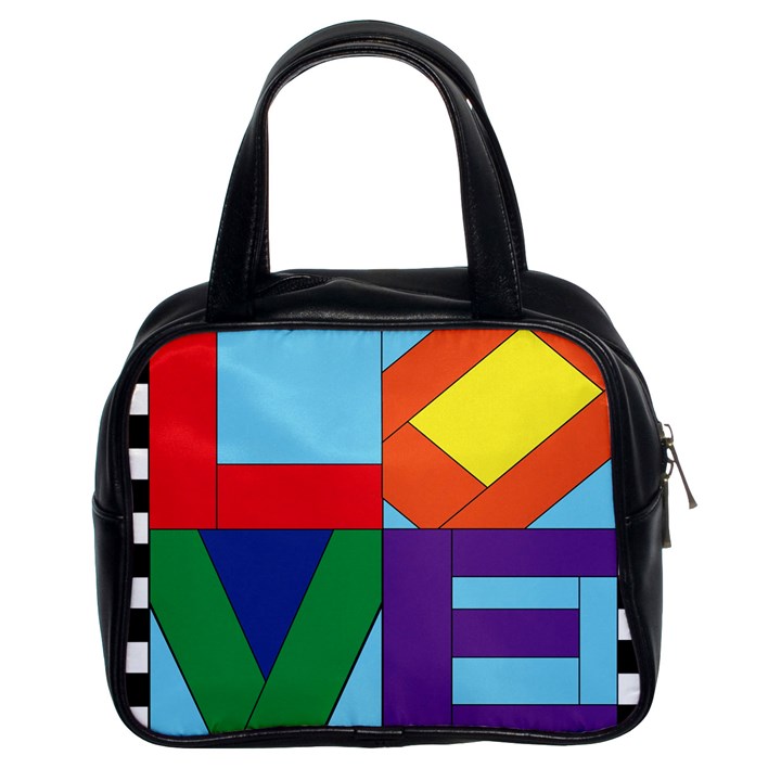 Rainbow Love Classic Handbags (2 Sides)