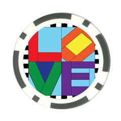 Rainbow Love Poker Chip Card Guard (10 Pack) by Mariart