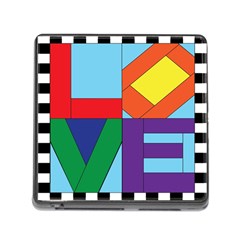 Rainbow Love Memory Card Reader (square)