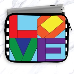 Rainbow Love Apple Ipad 2/3/4 Zipper Cases by Mariart