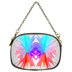 Poly Symmetry Spot Paint Rainbow Chain Purses (one Side)  by Mariart