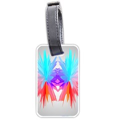 Poly Symmetry Spot Paint Rainbow Luggage Tags (one Side)  by Mariart