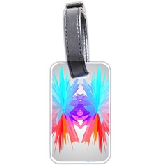 Poly Symmetry Spot Paint Rainbow Luggage Tags (two Sides) by Mariart