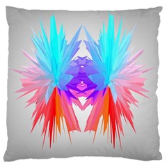 Poly Symmetry Spot Paint Rainbow Standard Flano Cushion Case (two Sides) by Mariart