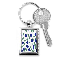 Scatter Geometric Brush Blue Gray Key Chains (rectangle)  by Mariart