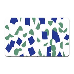 Scatter Geometric Brush Blue Gray Magnet (rectangular) by Mariart