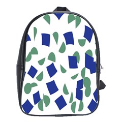 Scatter Geometric Brush Blue Gray School Bags(large)  by Mariart