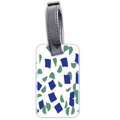 Scatter Geometric Brush Blue Gray Luggage Tags (two Sides) by Mariart