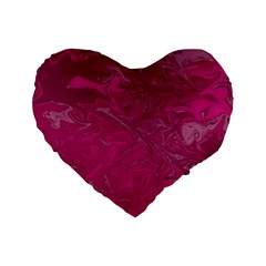 Colors Standard 16  Premium Flano Heart Shape Cushions