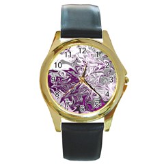 Colors Round Gold Metal Watch