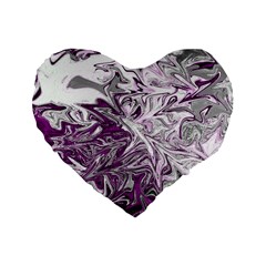 Colors Standard 16  Premium Flano Heart Shape Cushions by Valentinaart