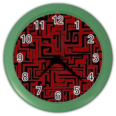 Pattern Color Wall Clocks by Valentinaart