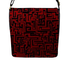 Pattern Flap Messenger Bag (l)  by Valentinaart