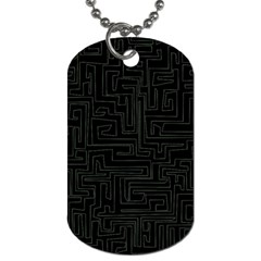 Pattern Dog Tag (one Side) by Valentinaart