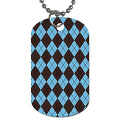 Plaid Pattern Dog Tag (two Sides) by Valentinaart