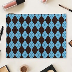 Plaid Pattern Cosmetic Bag (xl) by Valentinaart