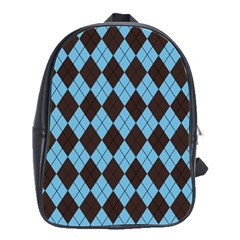 Plaid Pattern School Bags(large)  by Valentinaart