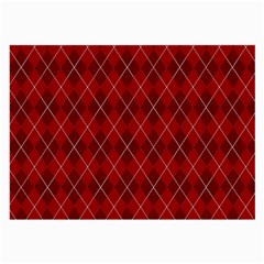 Plaid Pattern Large Glasses Cloth (2-side) by Valentinaart