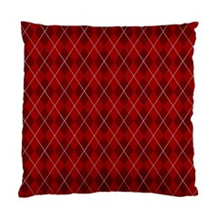 Plaid Pattern Standard Cushion Case (two Sides) by Valentinaart