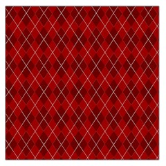 Plaid Pattern Large Satin Scarf (square) by Valentinaart