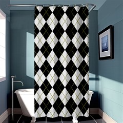 Plaid Pattern Shower Curtain 36  X 72  (stall) 