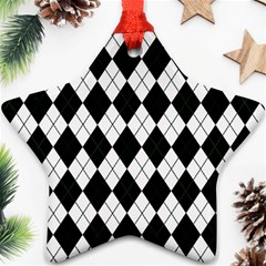 Plaid Pattern Ornament (star) by Valentinaart