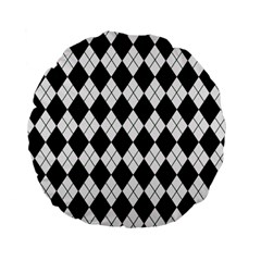 Plaid Pattern Standard 15  Premium Flano Round Cushions by Valentinaart