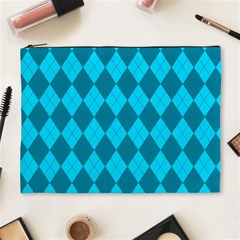 Plaid Pattern Cosmetic Bag (xl) by Valentinaart