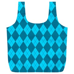 Plaid Pattern Full Print Recycle Bags (l)  by Valentinaart